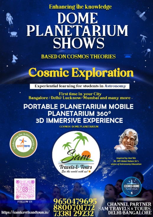 Dome Planetarium Shows – Cosmic Exploration Catalogue by Sam Travels & Tours
